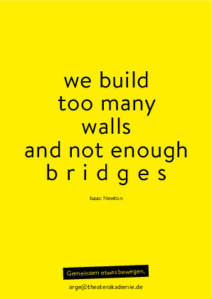 ARGE Postkarte "we build too many walls"