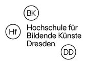 HfBK_Logo_Wortmarke-3-zeilig: Hf, BK, DD - Hochschule für Bildende Künste Dresden
